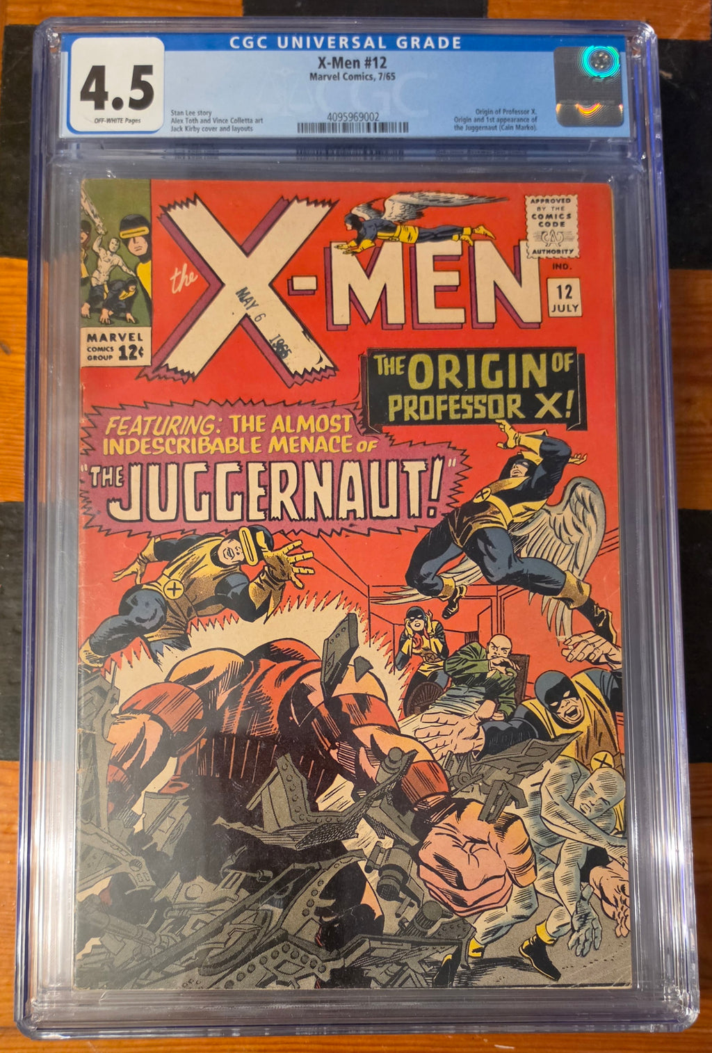 X-Men #12 (Marvel, July 1965) is a Silver Age key 1st Juggernaught Kirby cover & Alex Toth art