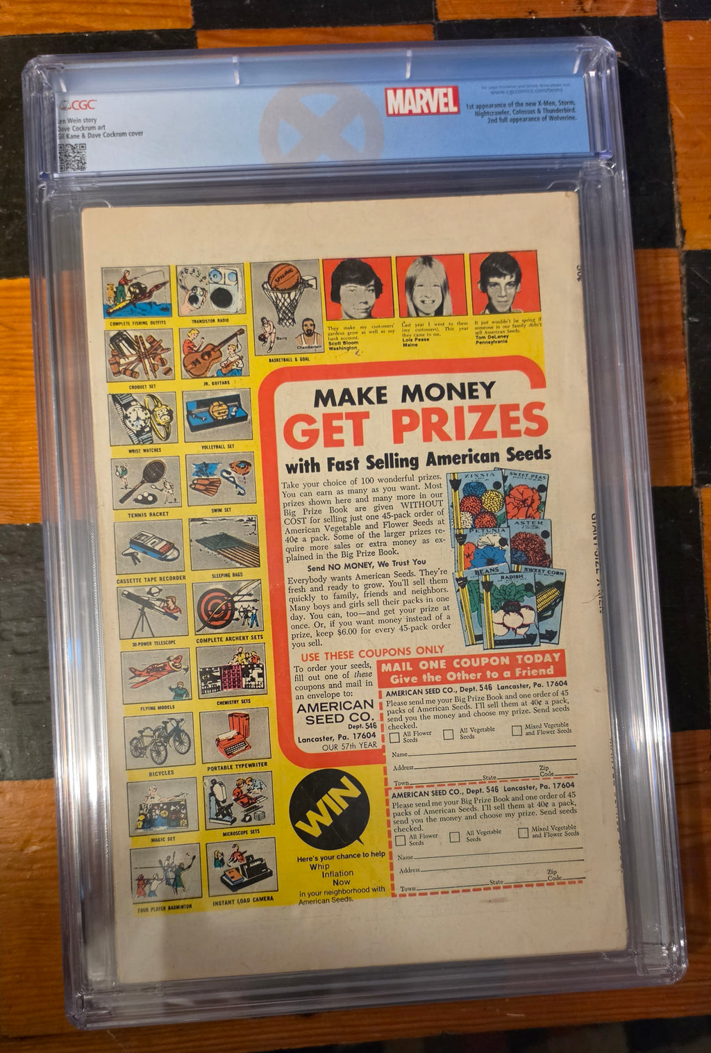 X-men Giant Size #1 CGC 5.0 1st new x-men 1st App Storm, Nightcrawler, Colossus