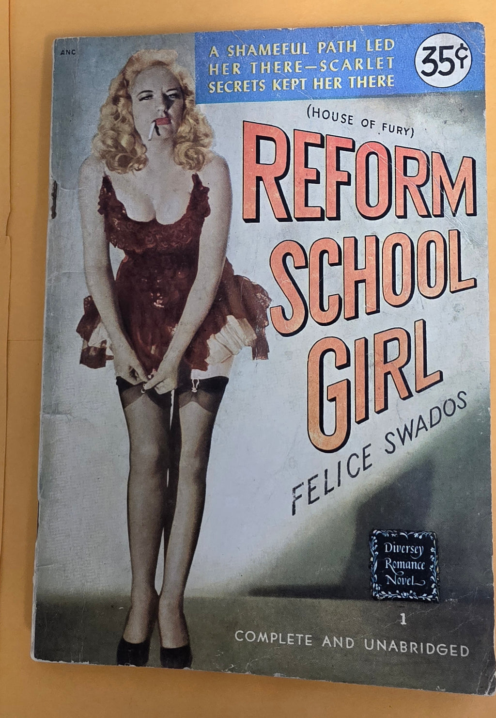 Diversey Novel 1  Reform School Girl Digest Felice Swados