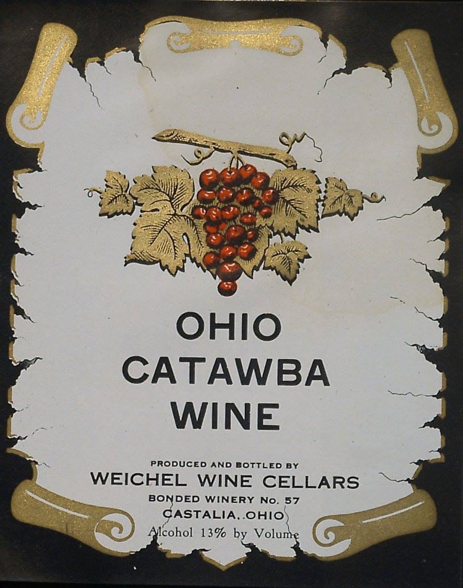 Weichel Wine Cellars Castalia Ohio 8 "rare labels" winery no. 57