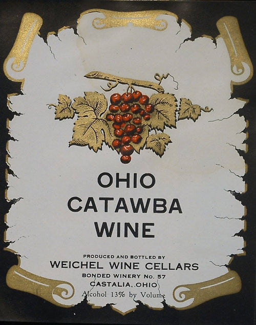 Weichel Wine Cellars Castalia Ohio 8 "rare labels" winery no. 57