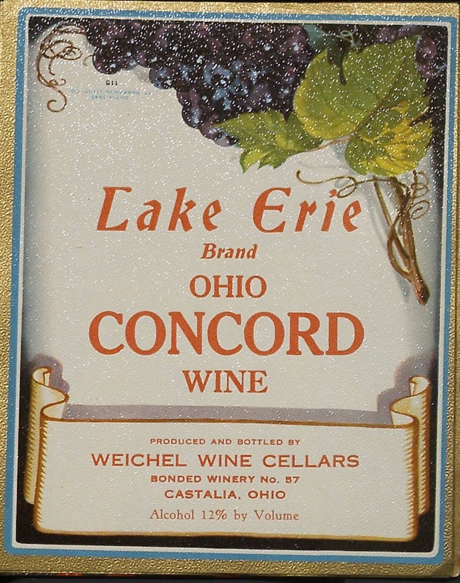 Weichel Wine Cellars Castalia Ohio 8 "rare labels" winery no. 57
