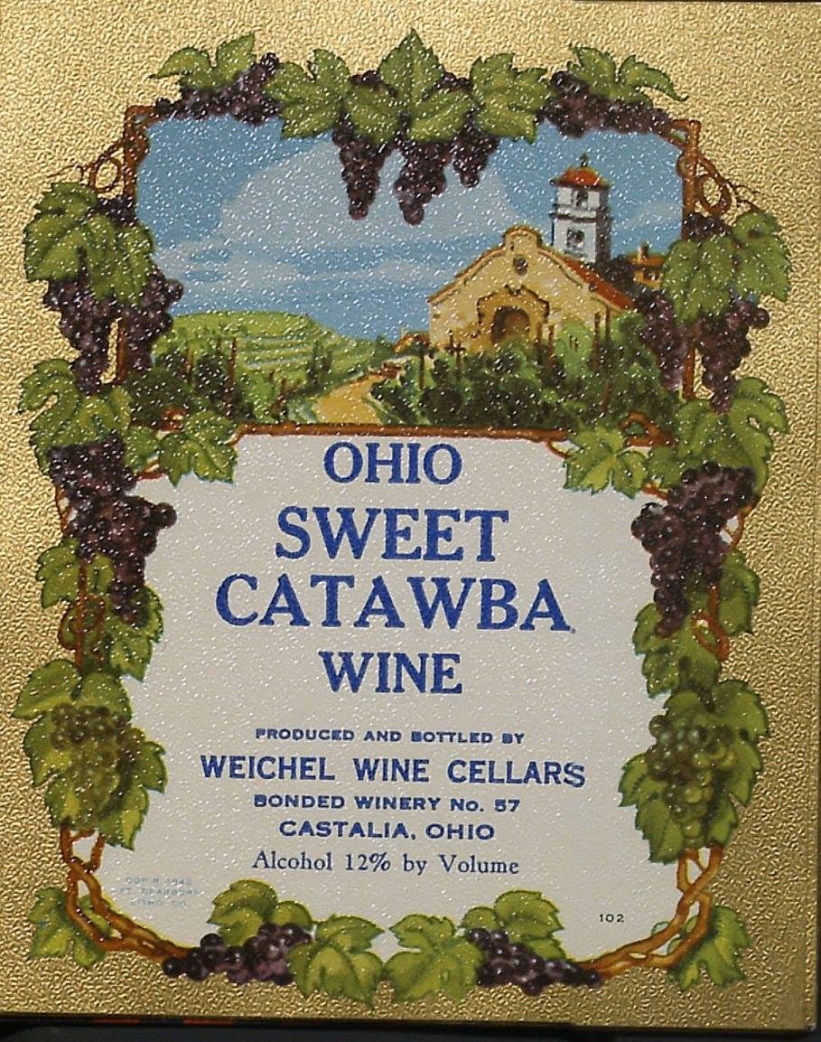 Weichel Wine Cellars Castalia Ohio 8 "rare labels" winery no. 57
