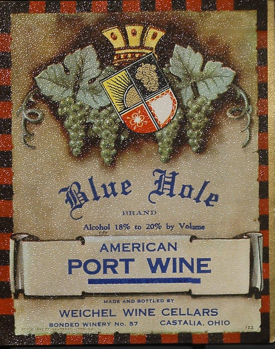 Weichel Wine Cellars Castalia Ohio 8 "rare labels" winery no. 57