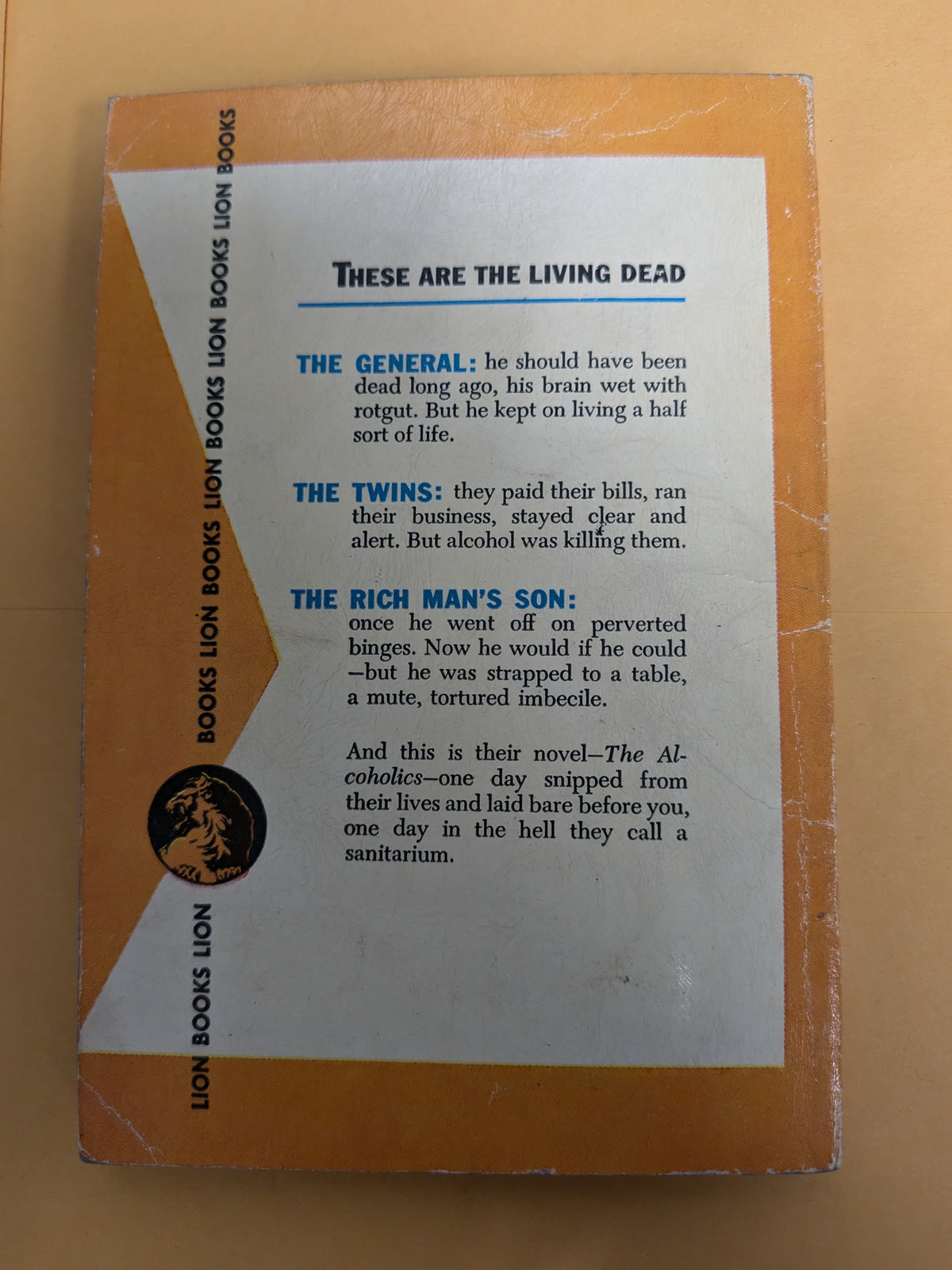 Lion Books #127 Jim Thompson's The Alcoholics, from 1953.