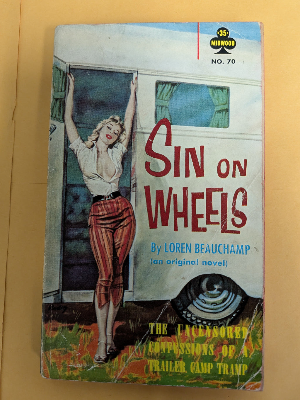 Midwood 70 Sin on Wheels 1961 VG Cond cover creases (see photos)