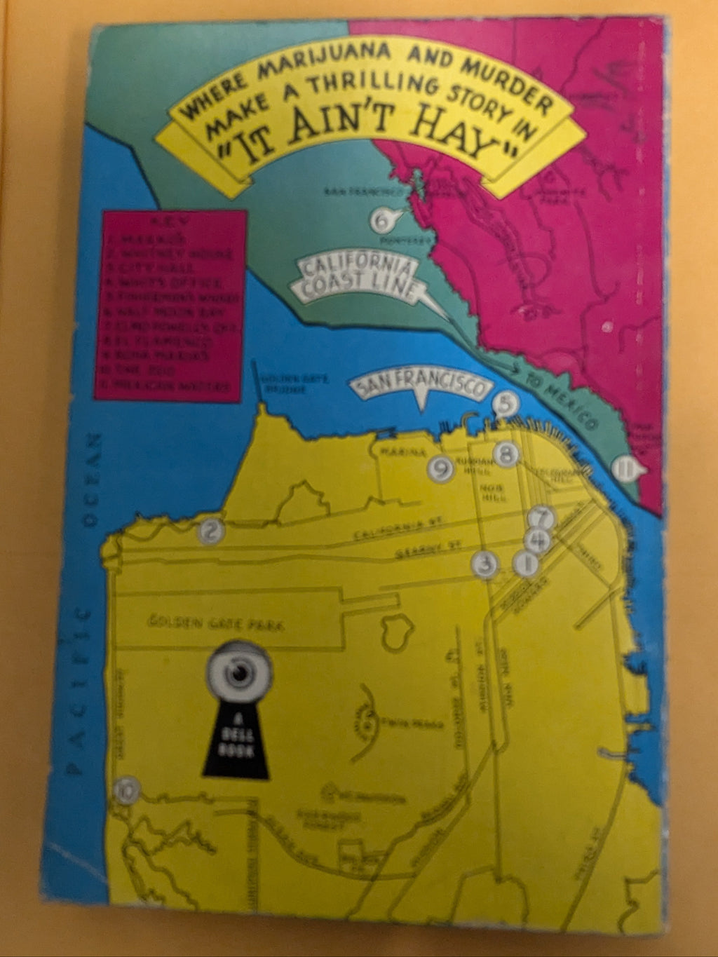 Dell #350, It Ain't Hay by David Dodge Mapback - VG Condition