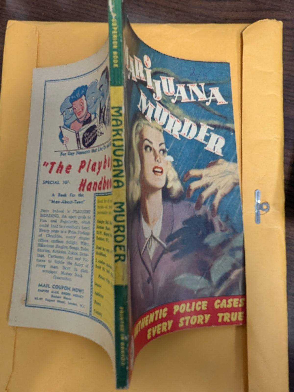 Superior Book Marjuana Murder Canada RARE title GGA Art Good Cond