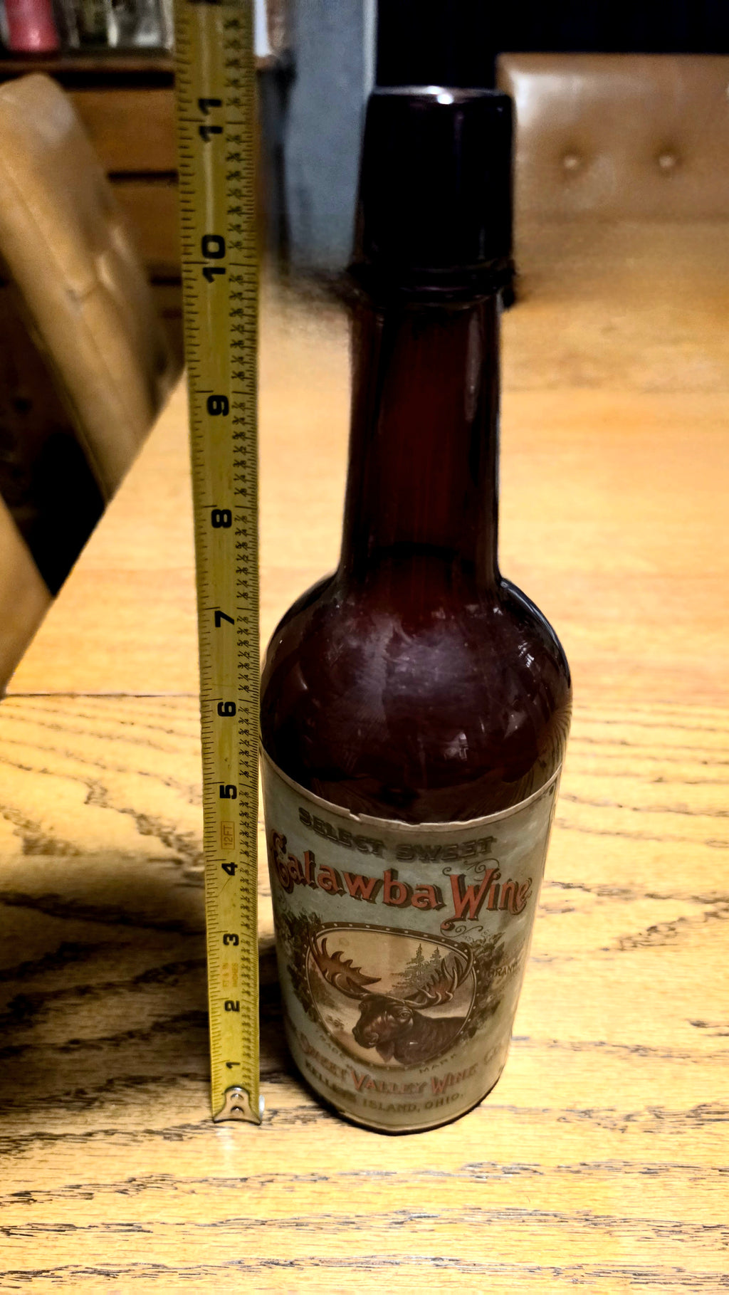 Sweet Valley Wine Co very RARE bottle 1887-1902 Kellys Island Ohio Catawba Wine